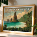 American Samoa National Park Horizontal Vintage Art