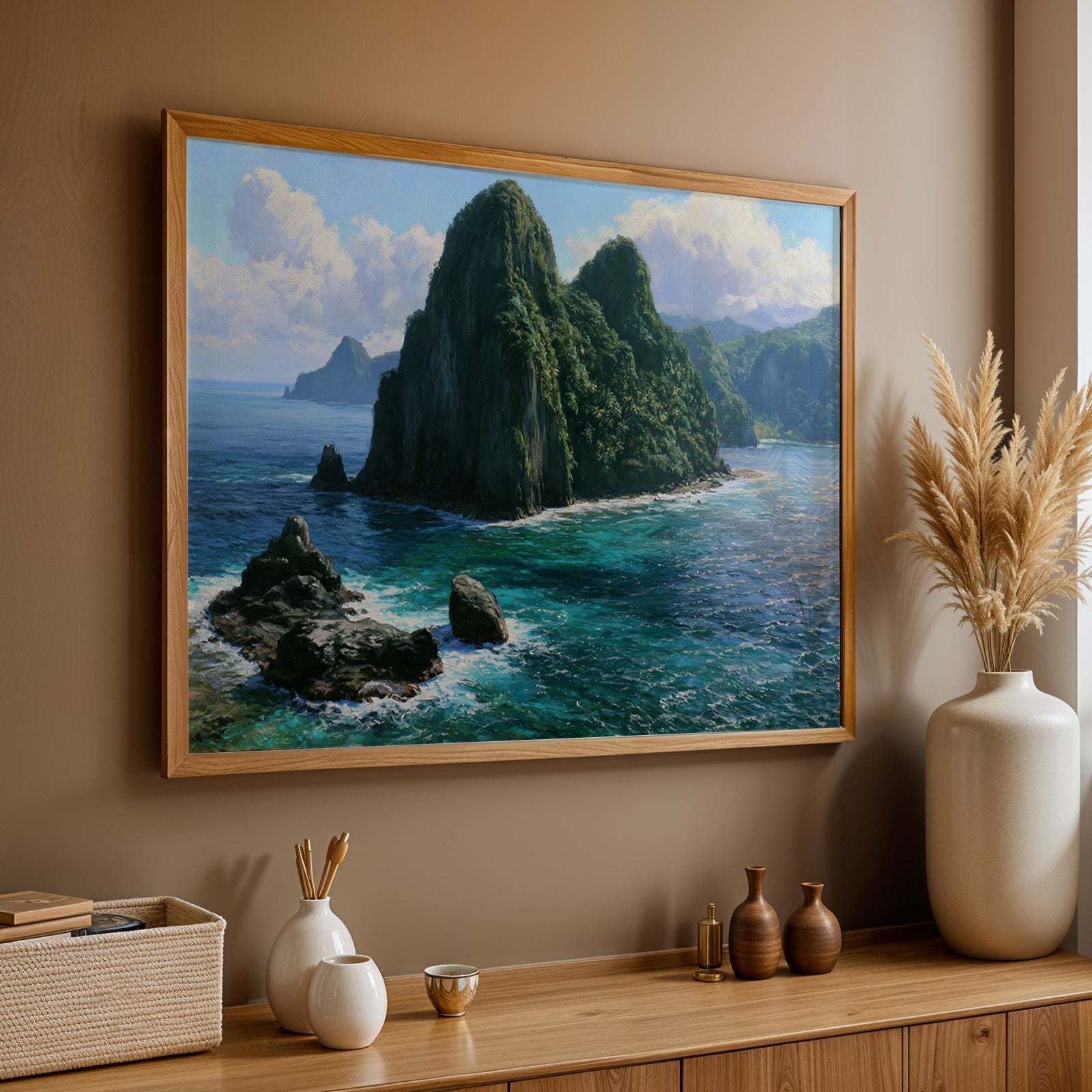 American Samoa National Park Classical Oil Painting