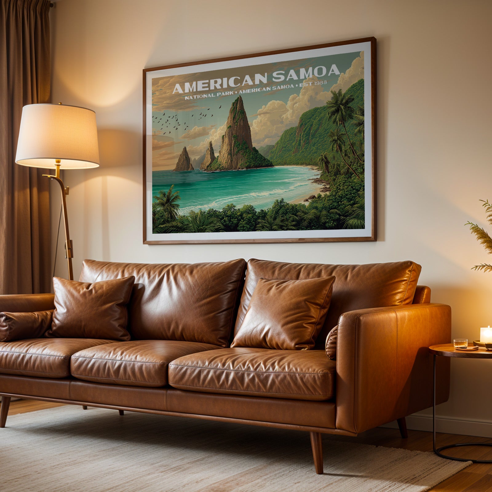 American Samoa National Park Horizontal Vintage Art
