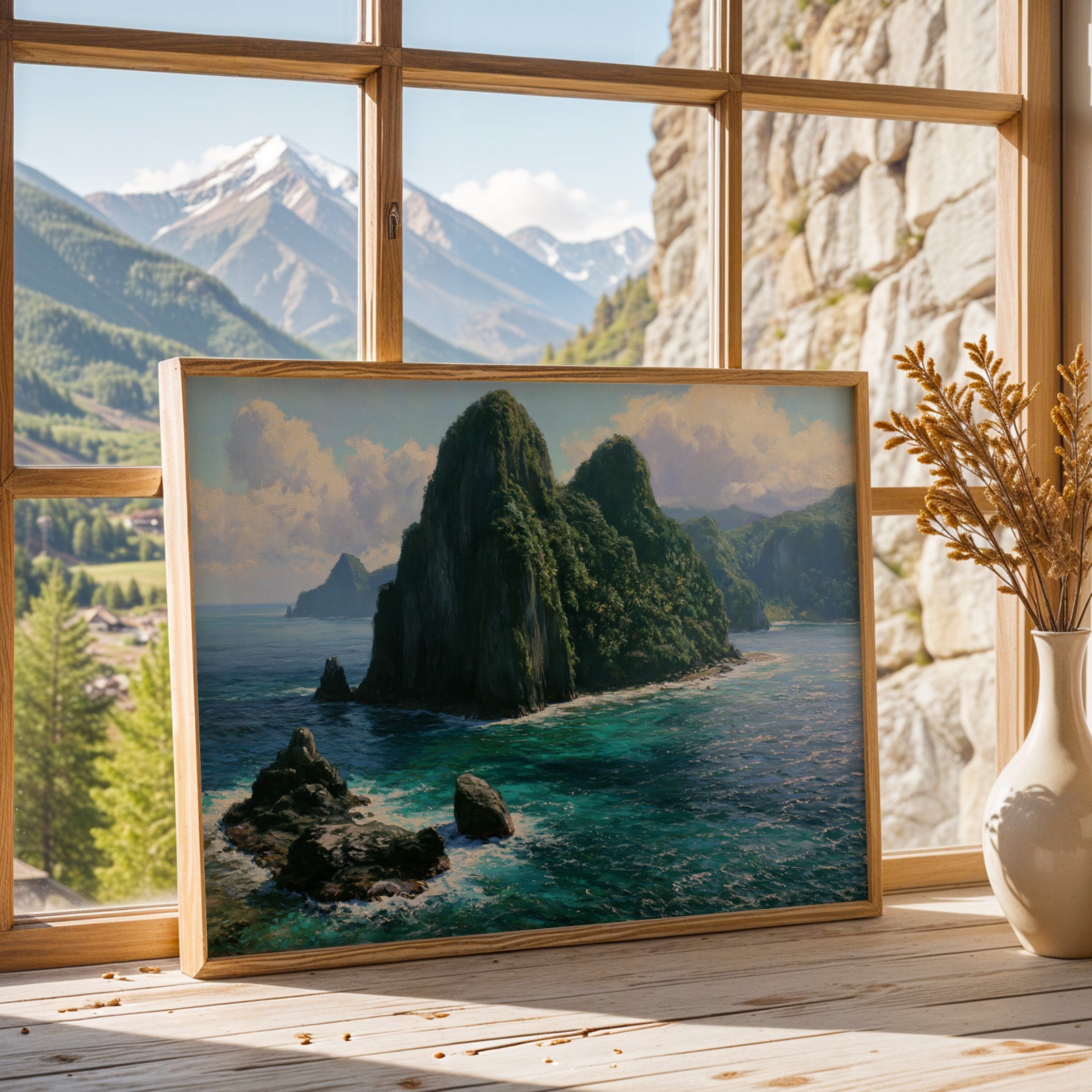 American Samoa National Park Classical Oil Painting