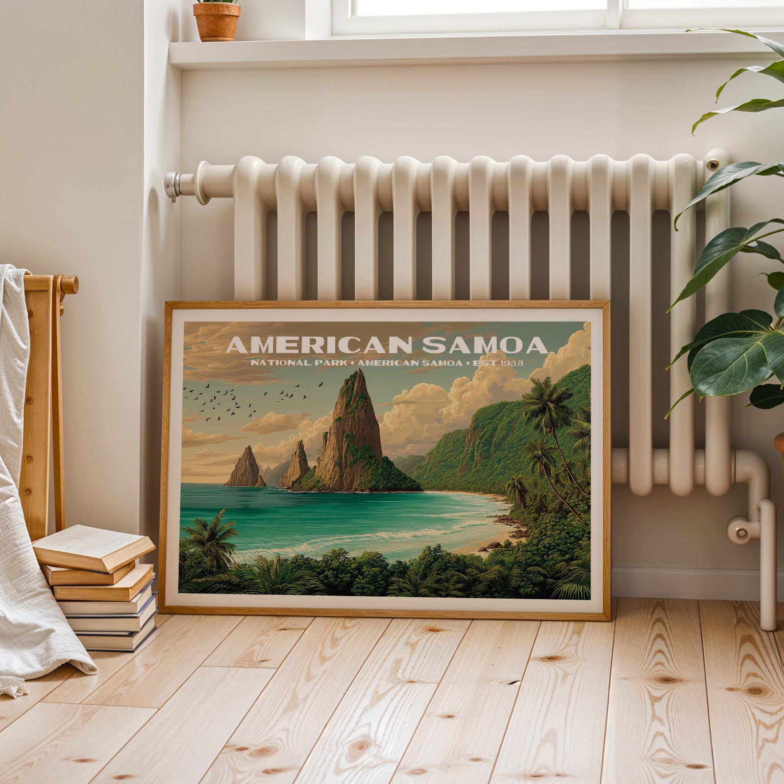 American Samoa National Park Horizontal Vintage Art