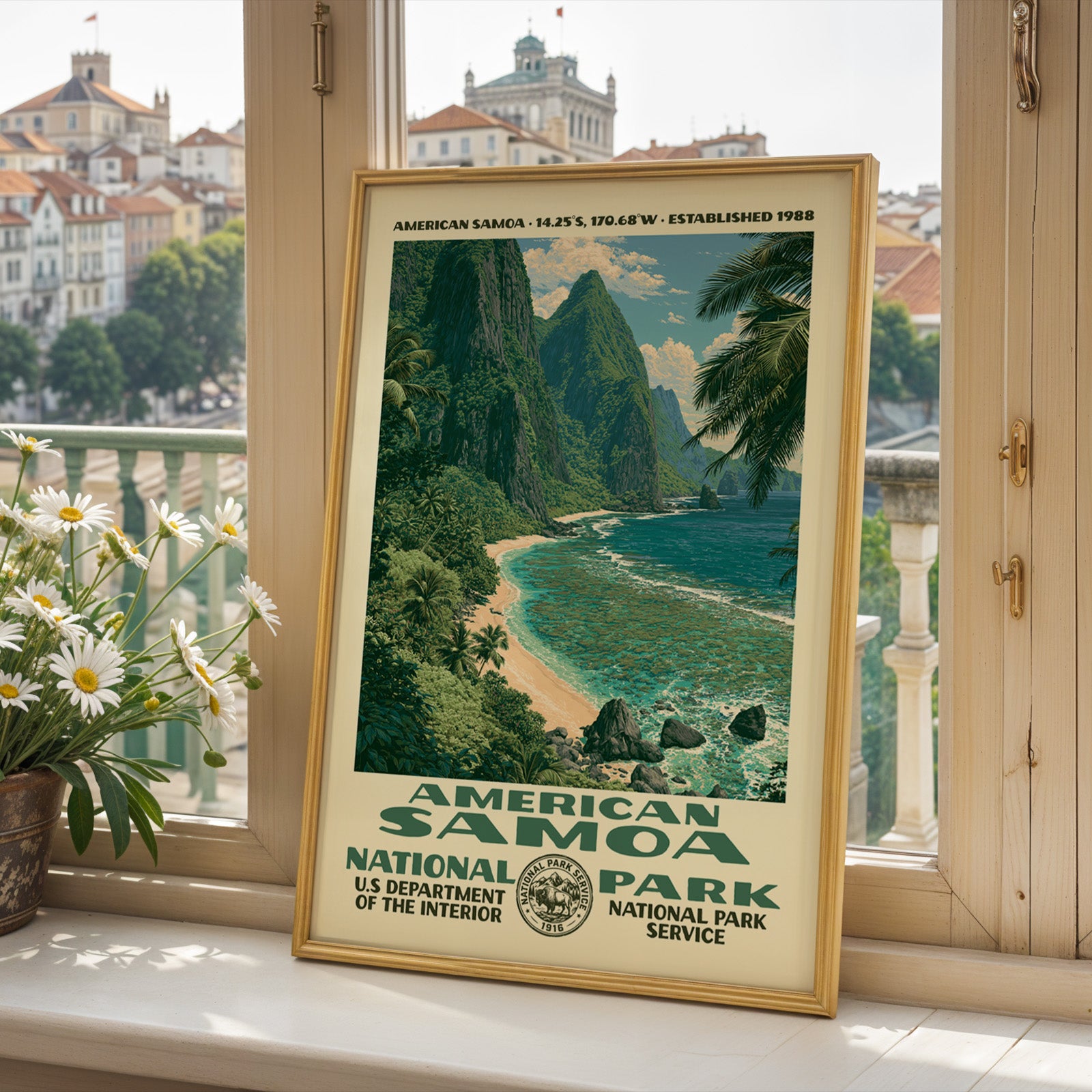 American Samoa National Park Vintage WPA Art