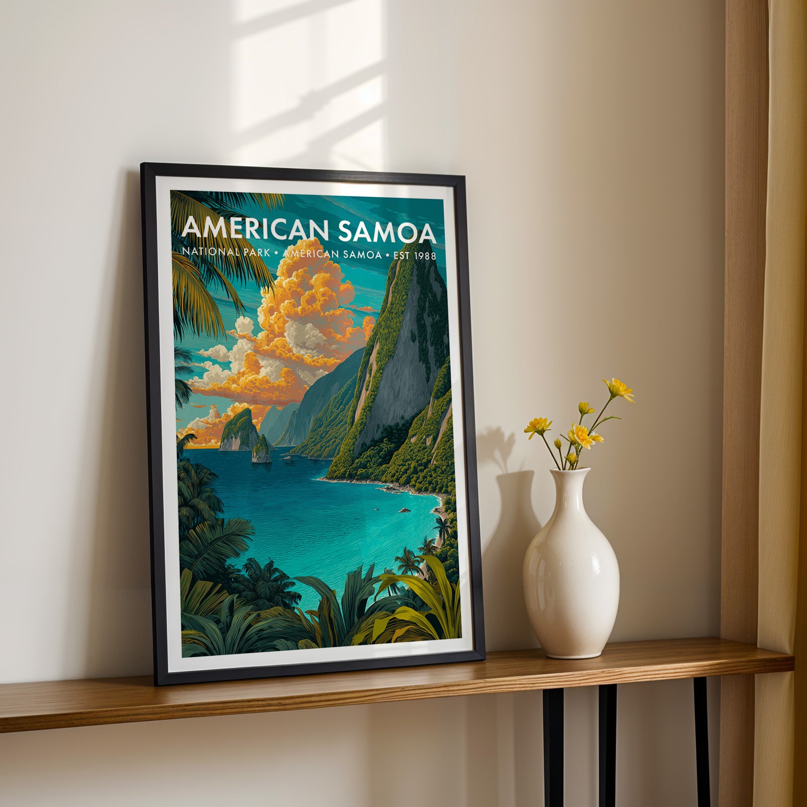 Retro American Samoa National Park Print