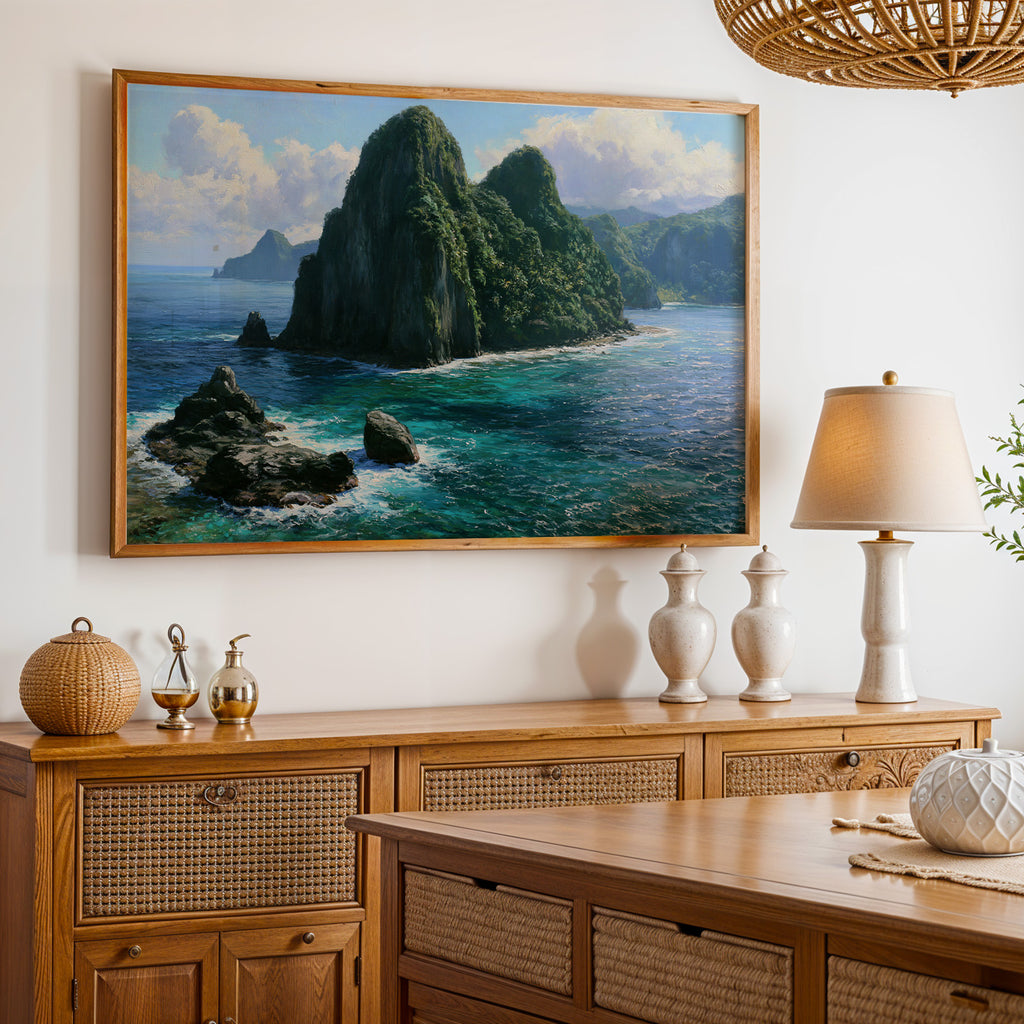American Samoa National Park Classical Oil Painting