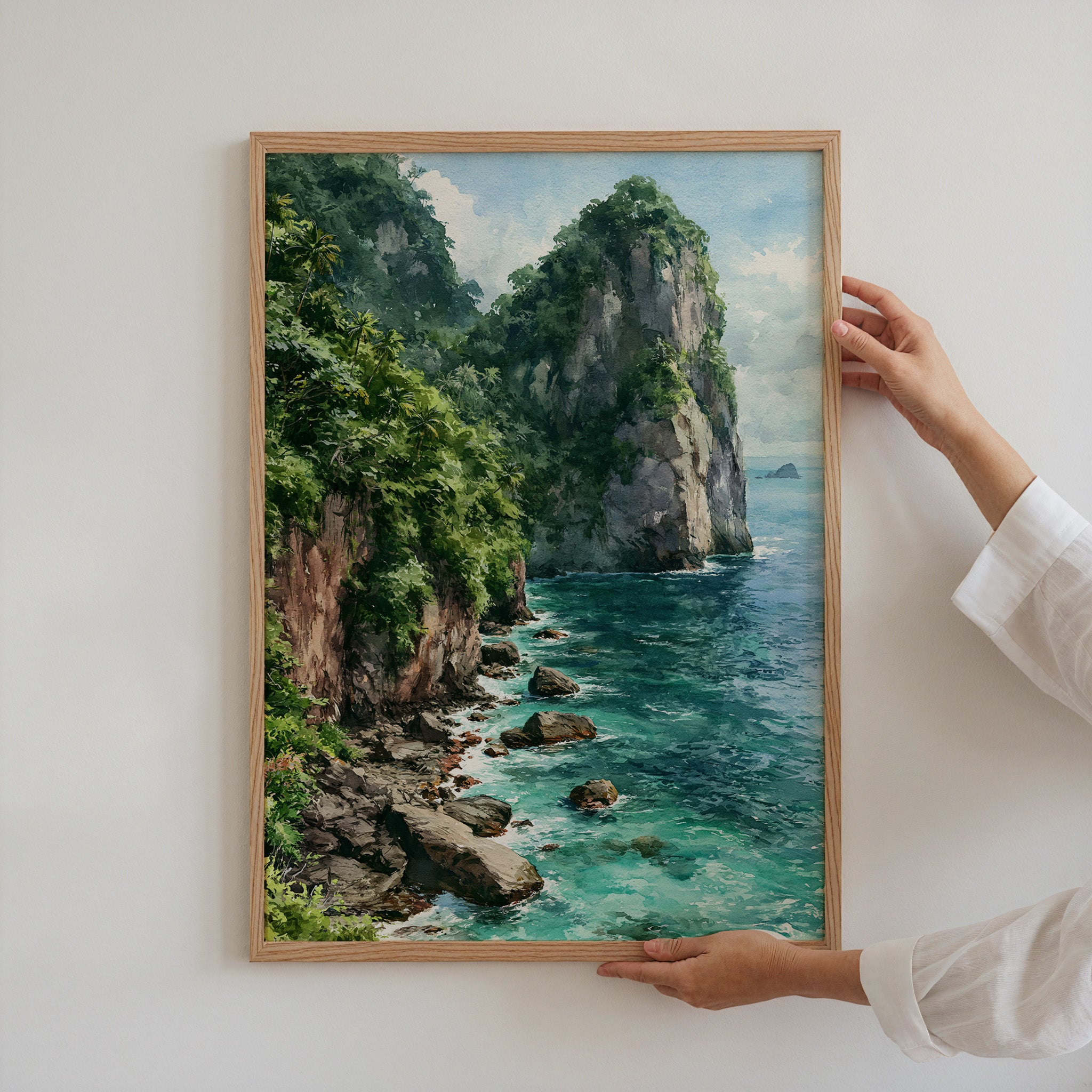 American Samoa National Park Watercolor Art