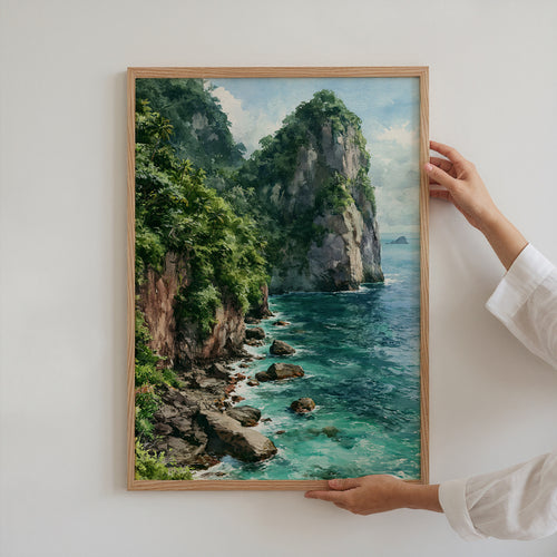 American Samoa National Park Watercolor Art