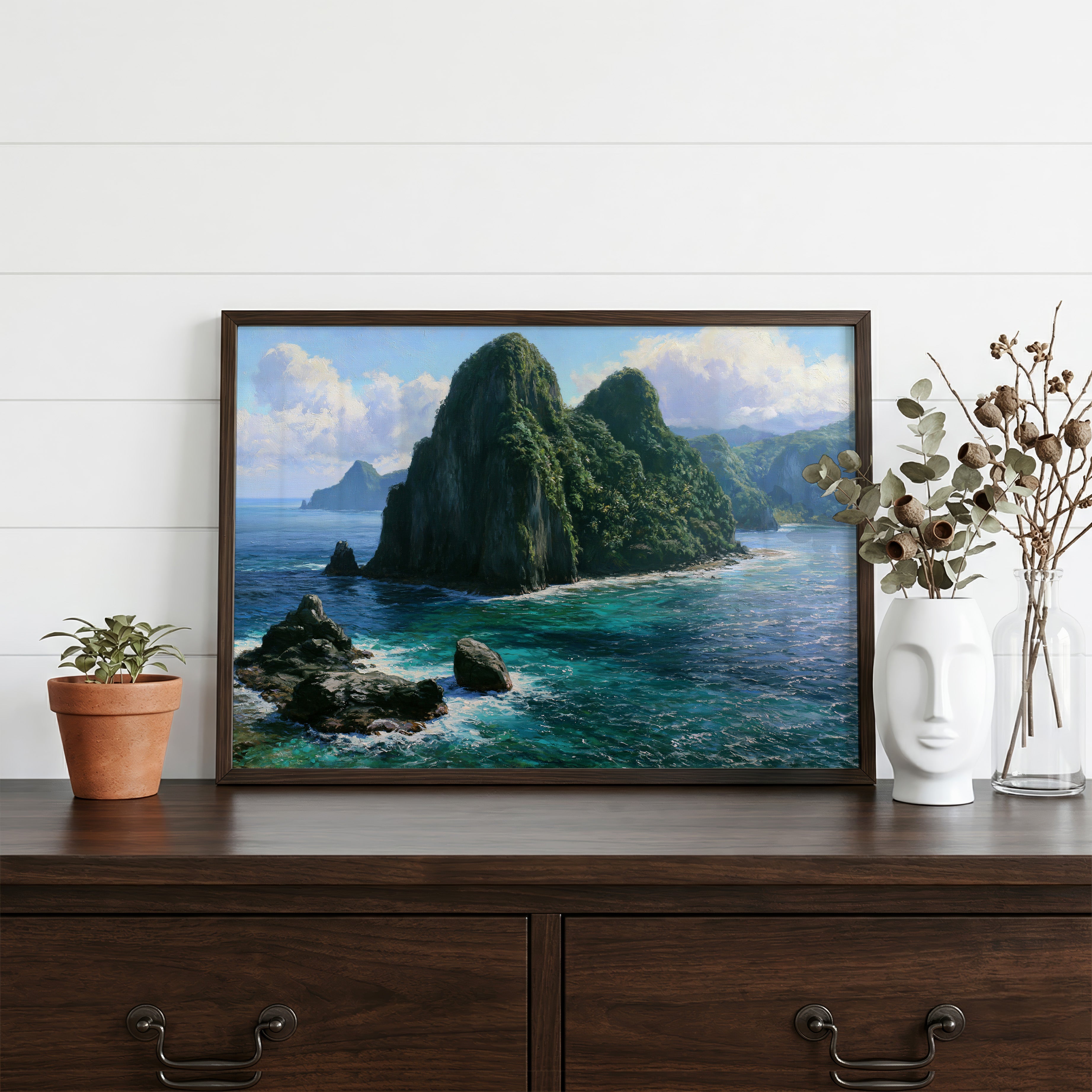 American Samoa National Park Classical Oil Painting
