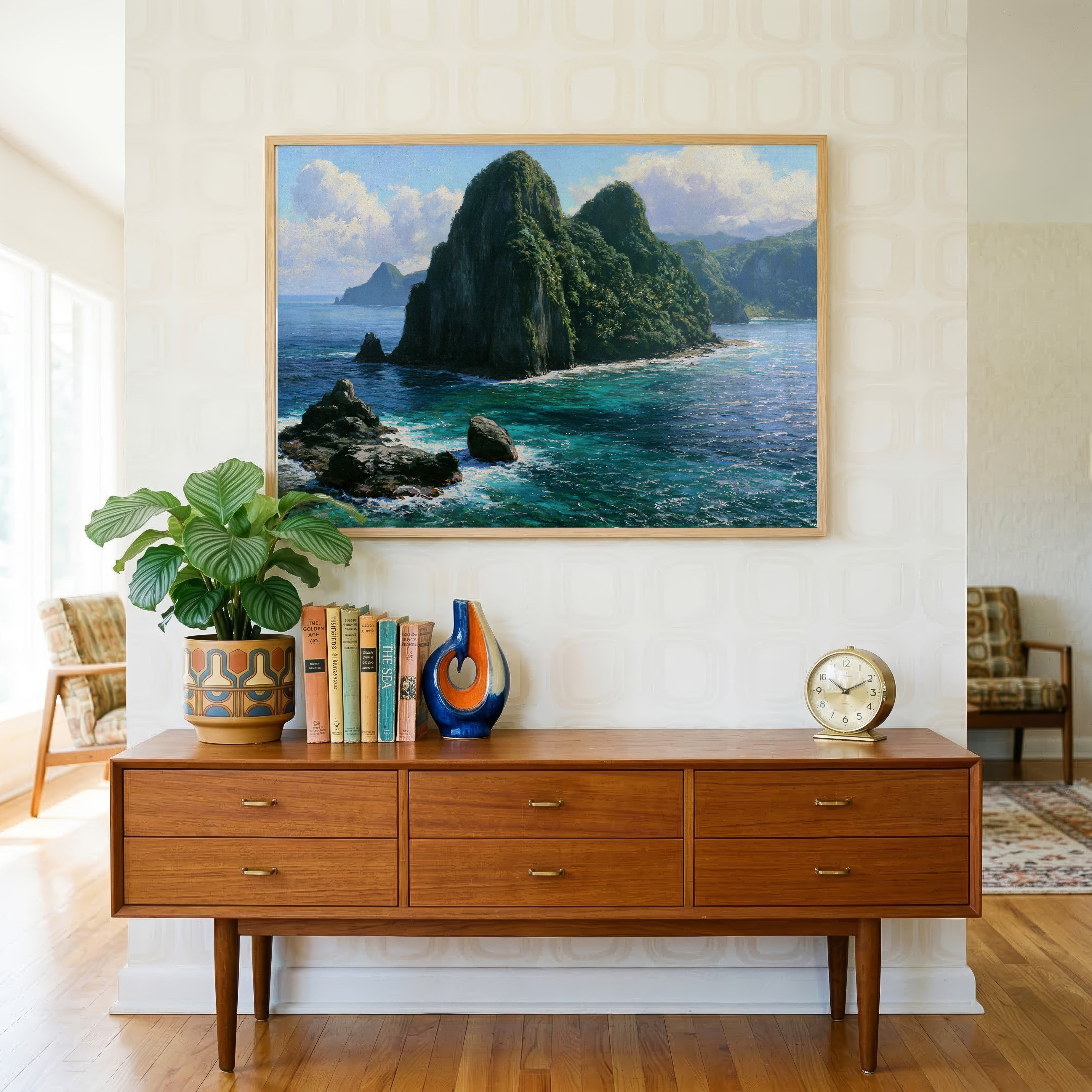 American Samoa National Park Classical Oil Painting