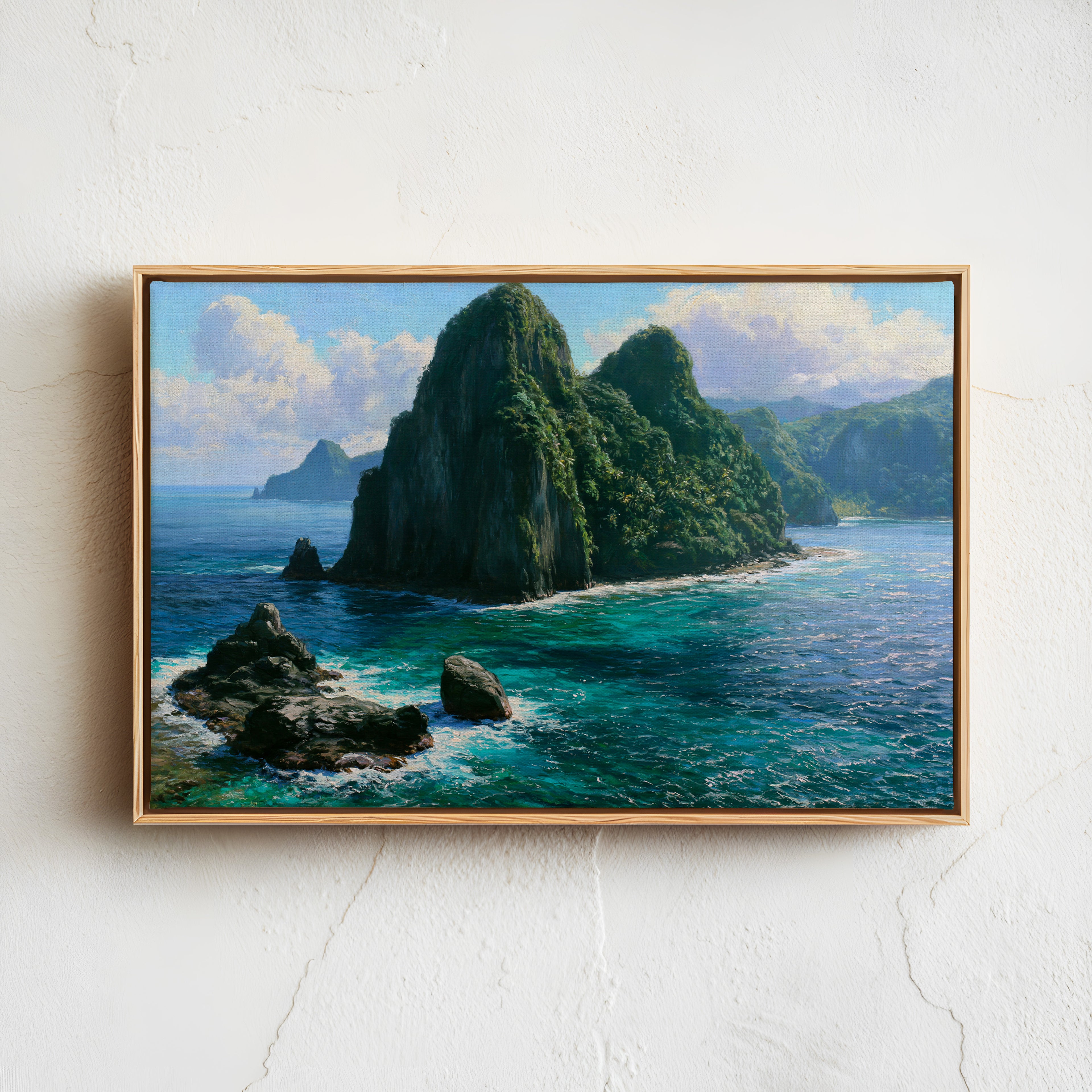 American Samoa National Park Classical Oil Painting