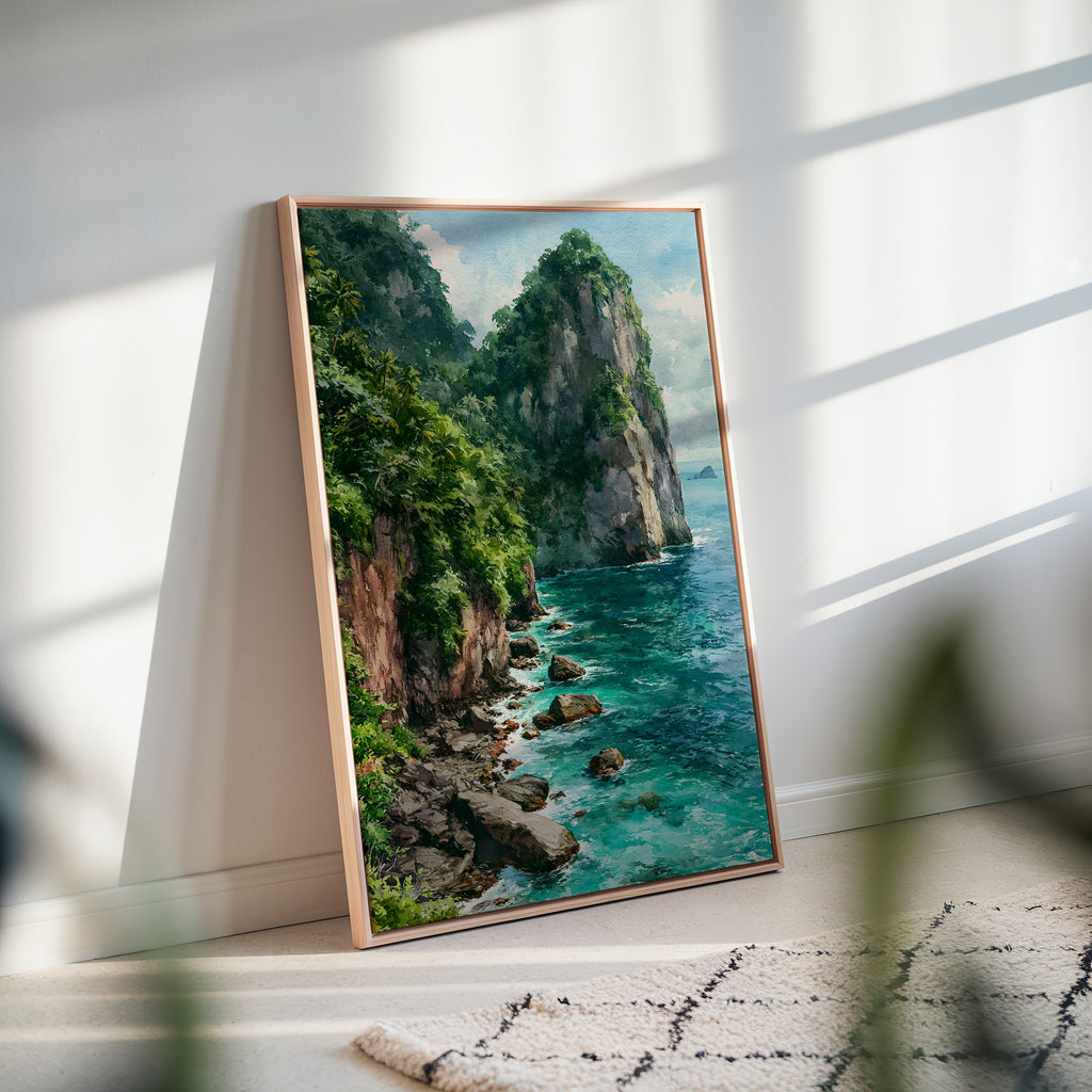 American Samoa National Park Watercolor Art