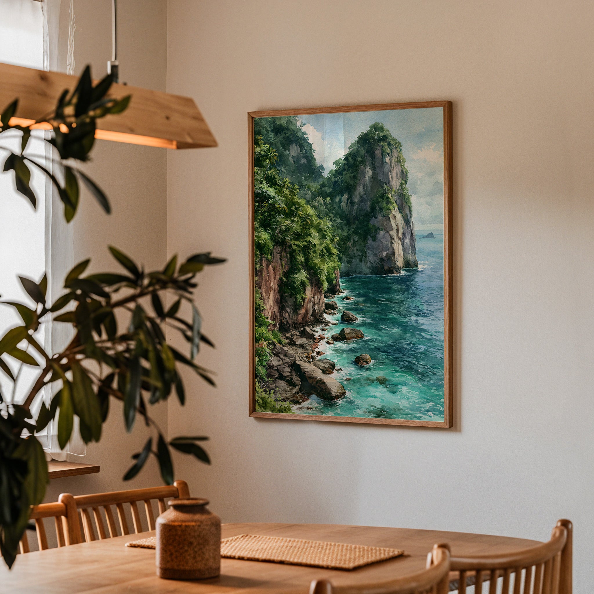 American Samoa National Park Watercolor Art