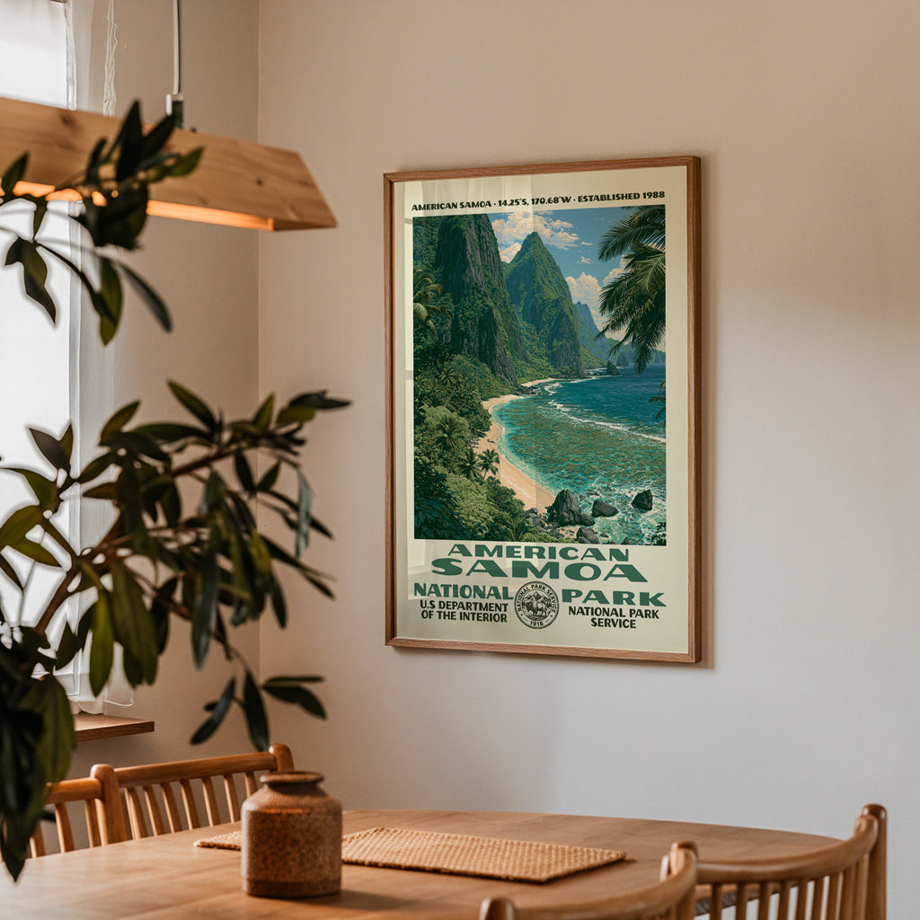 American Samoa National Park Vintage WPA Art