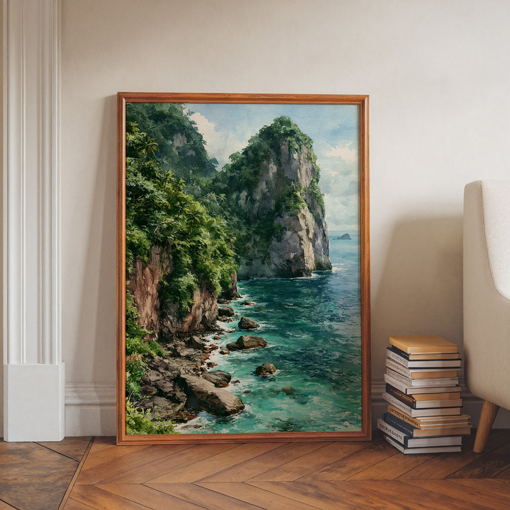 American Samoa National Park Watercolor Art