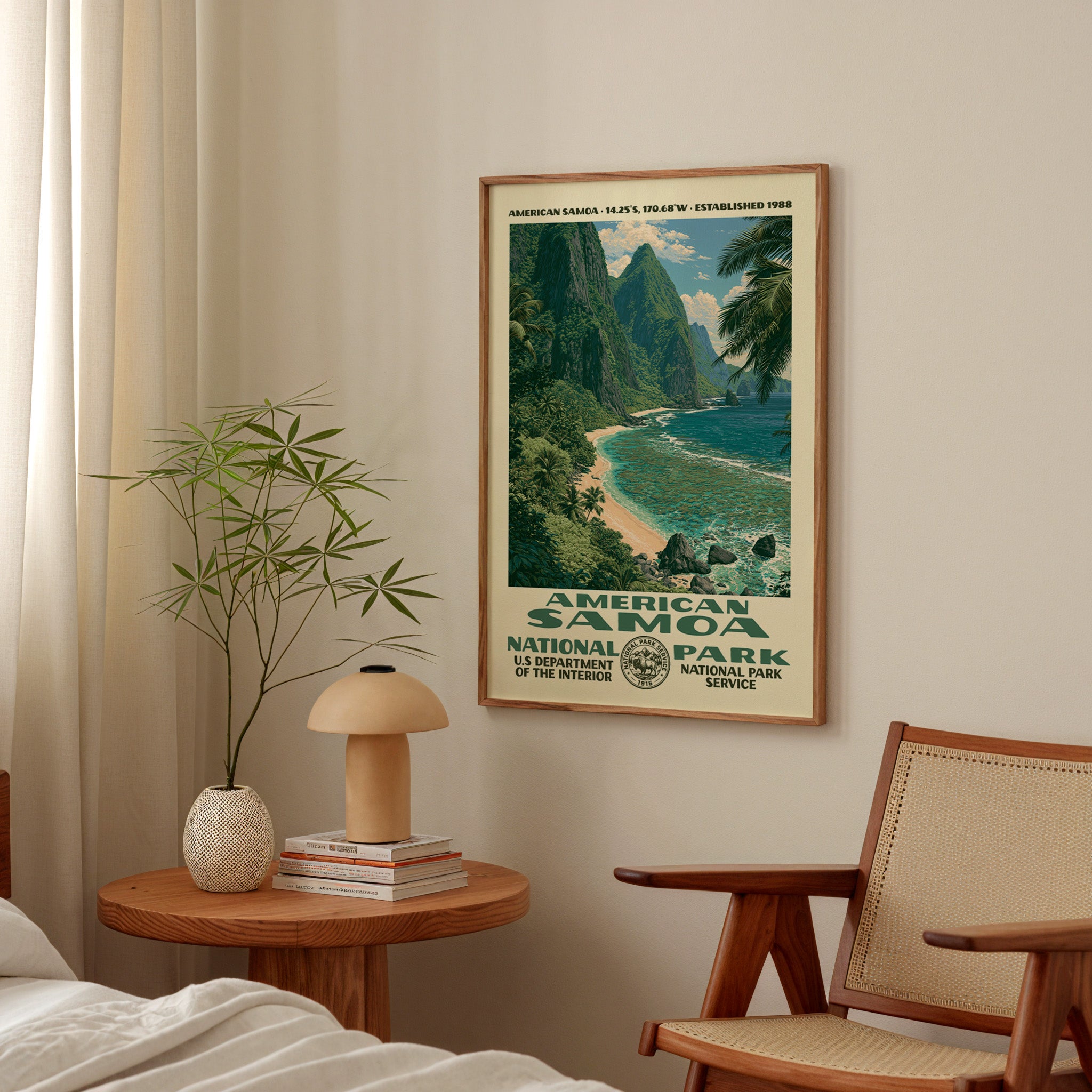 American Samoa National Park Vintage WPA Art