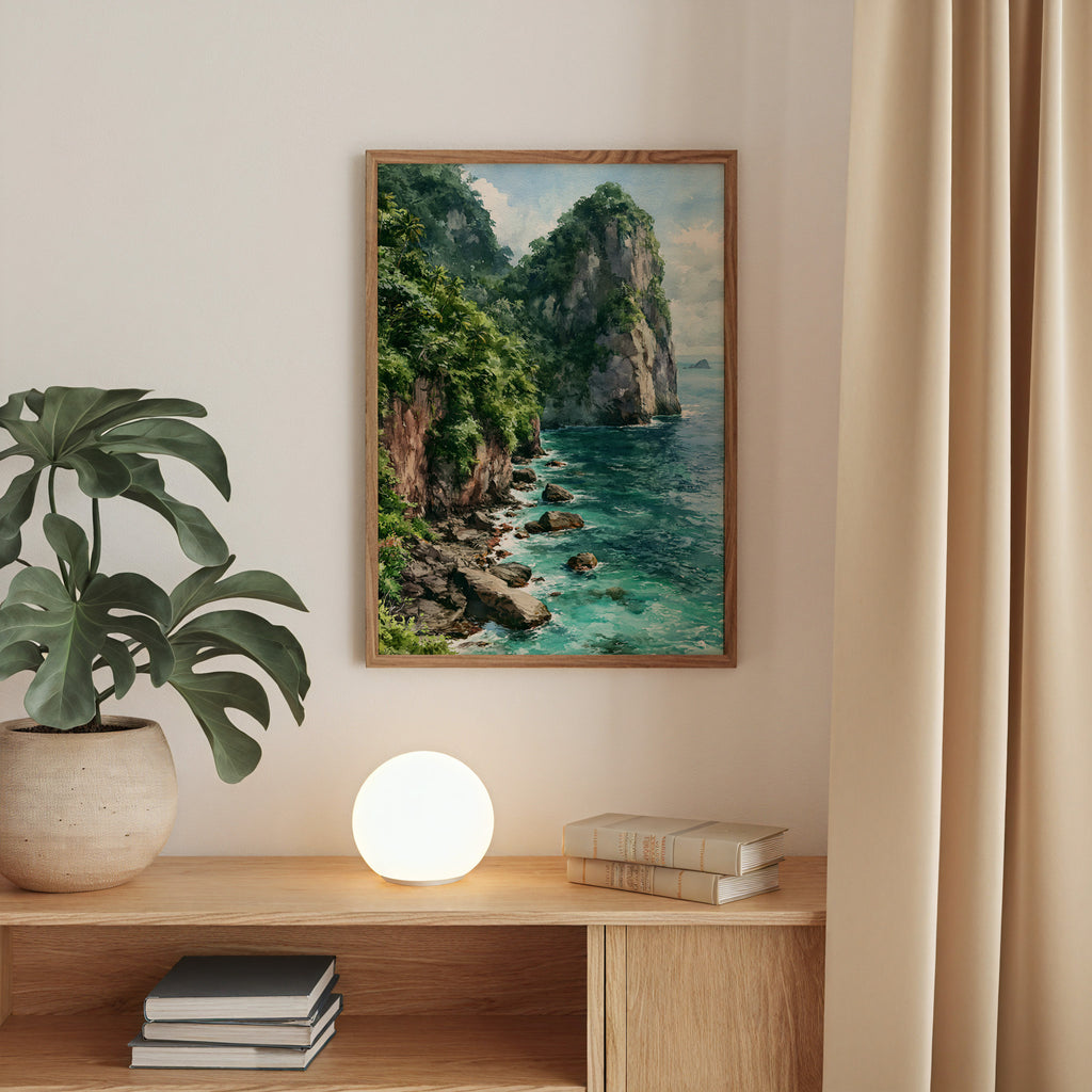 American Samoa National Park Watercolor Art