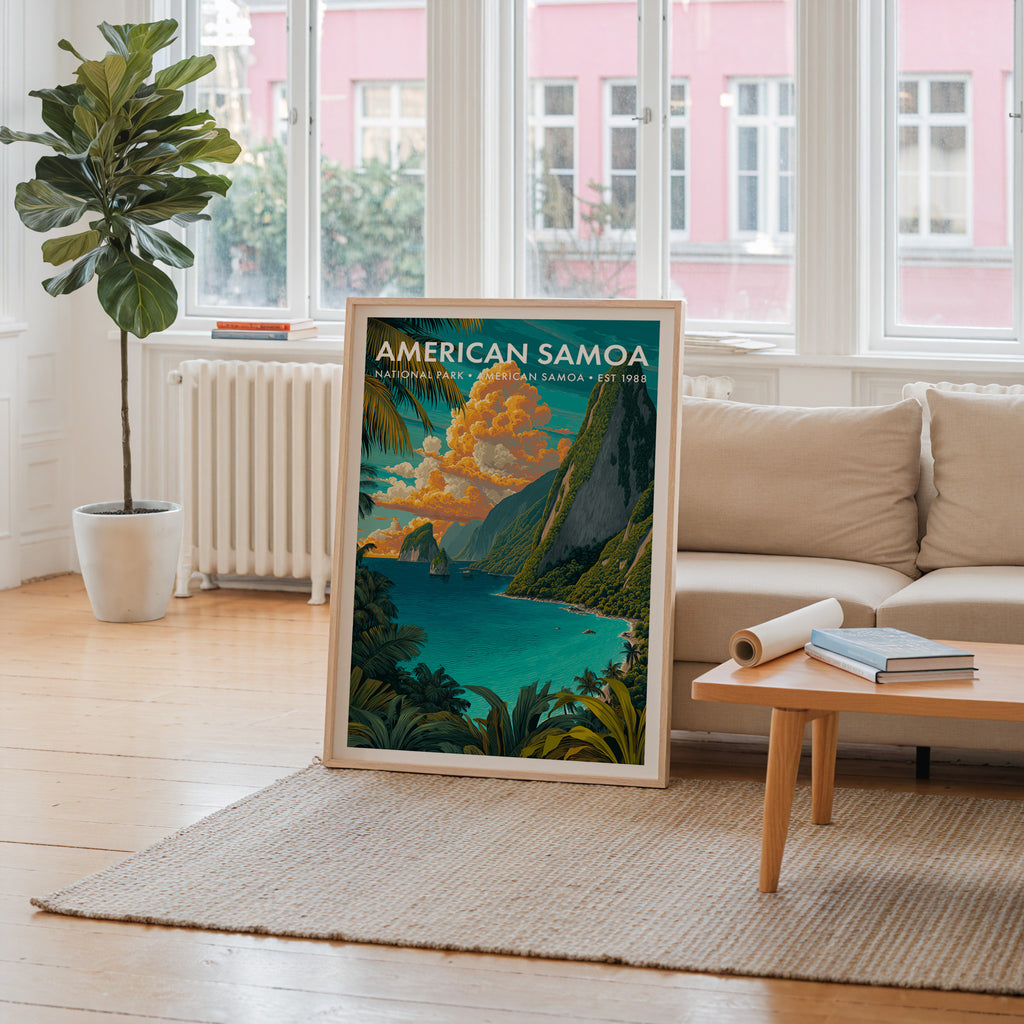 Retro American Samoa National Park Print