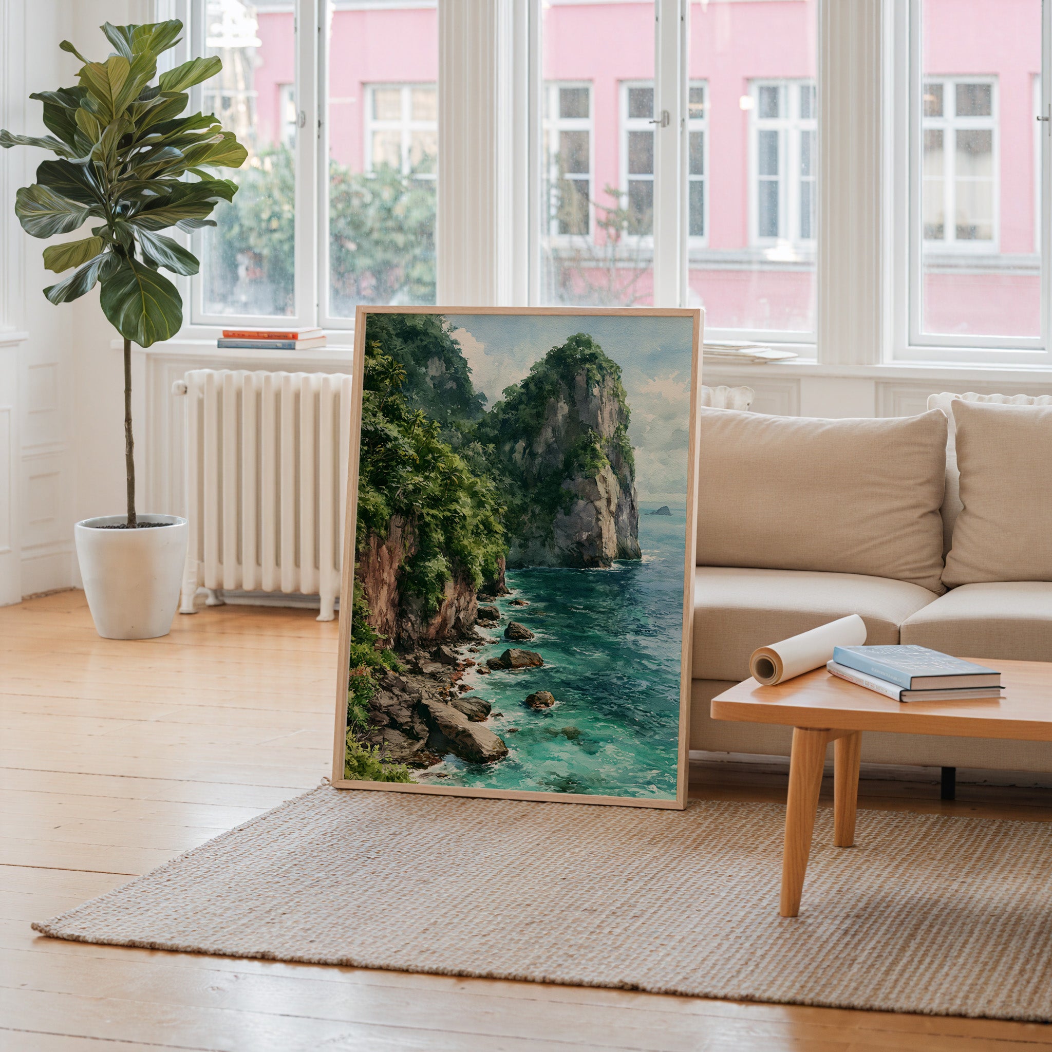 American Samoa National Park Watercolor Art