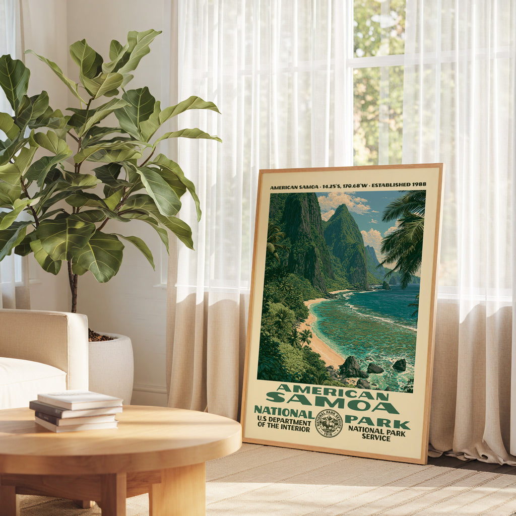 American Samoa National Park Vintage WPA Art