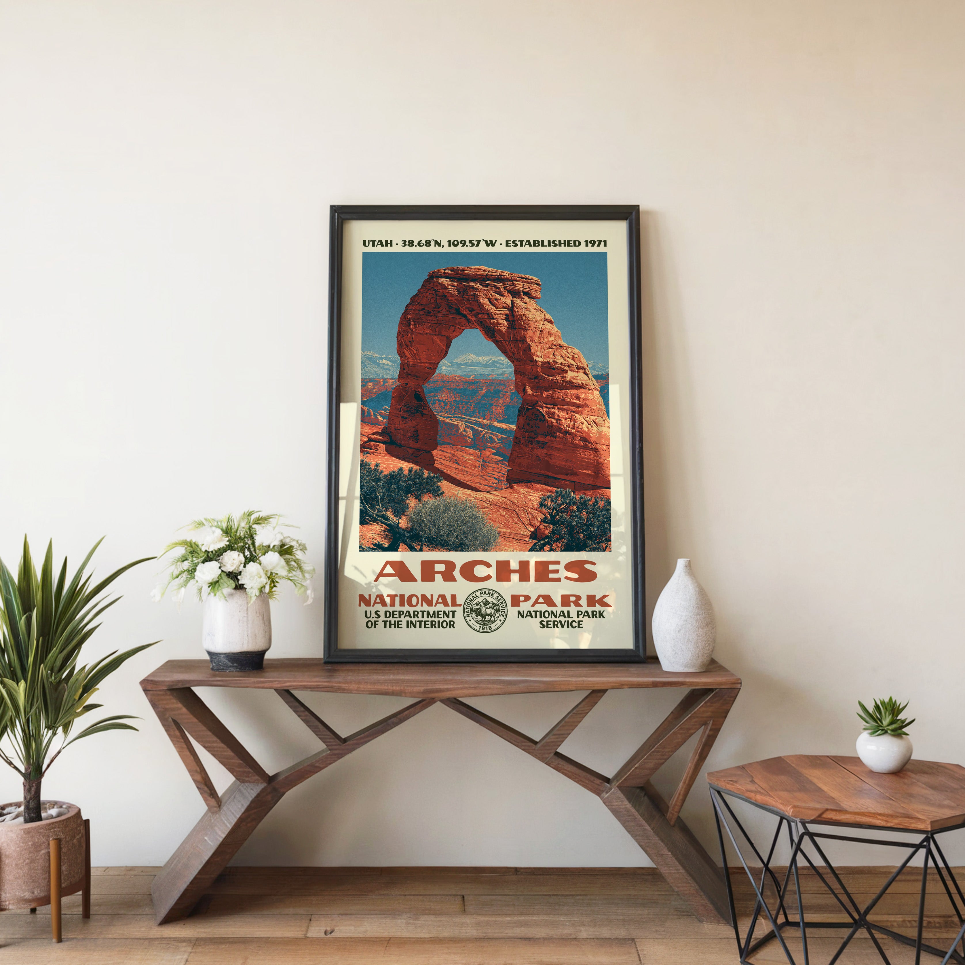 Arches National Park Vintage WPA Art