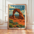 Retro Arches National Park Print