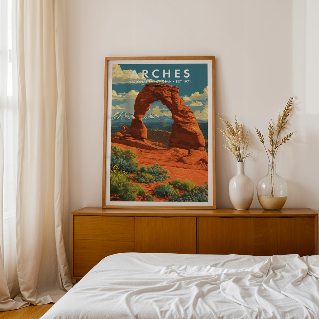 Retro Arches National Park Print