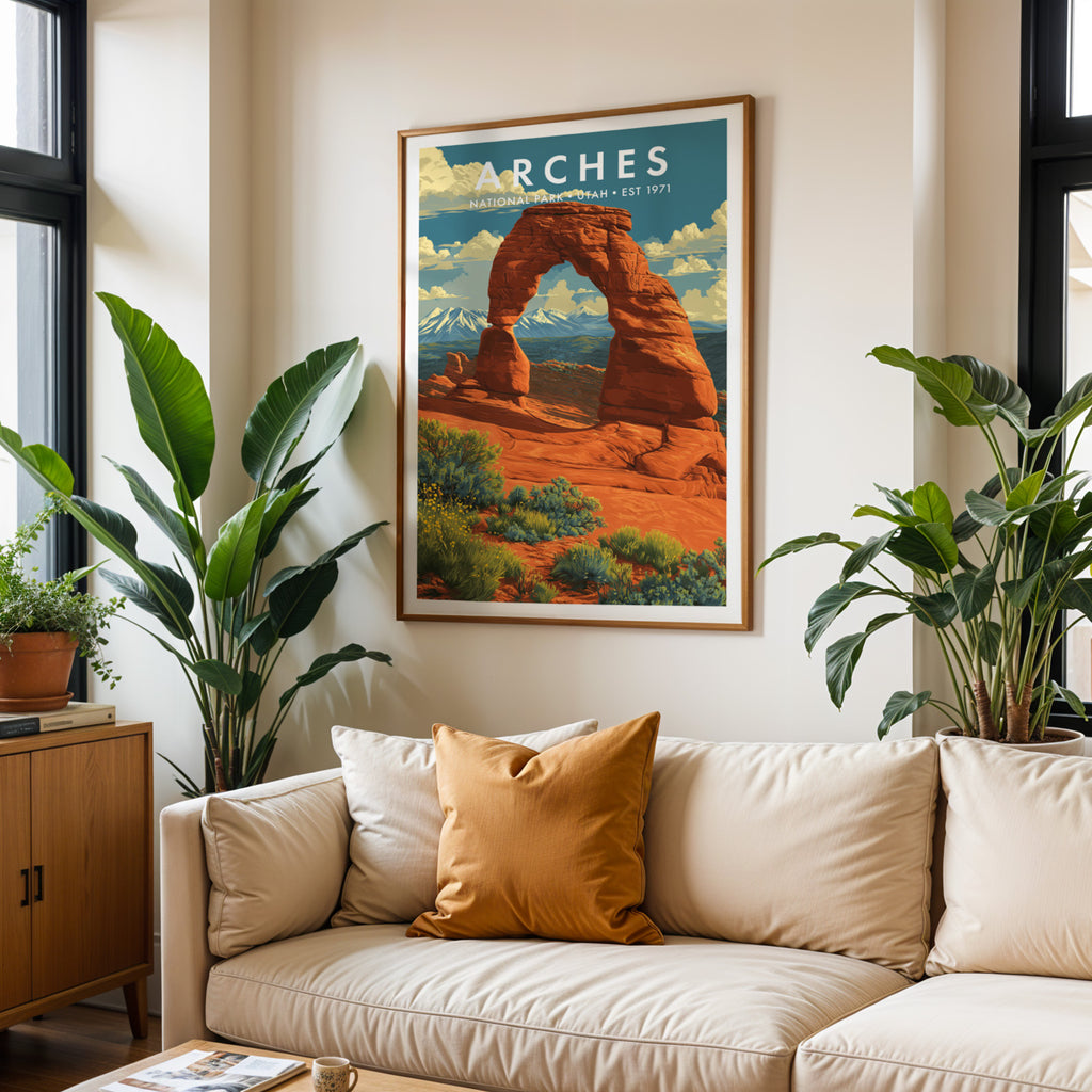 Retro Arches National Park Print
