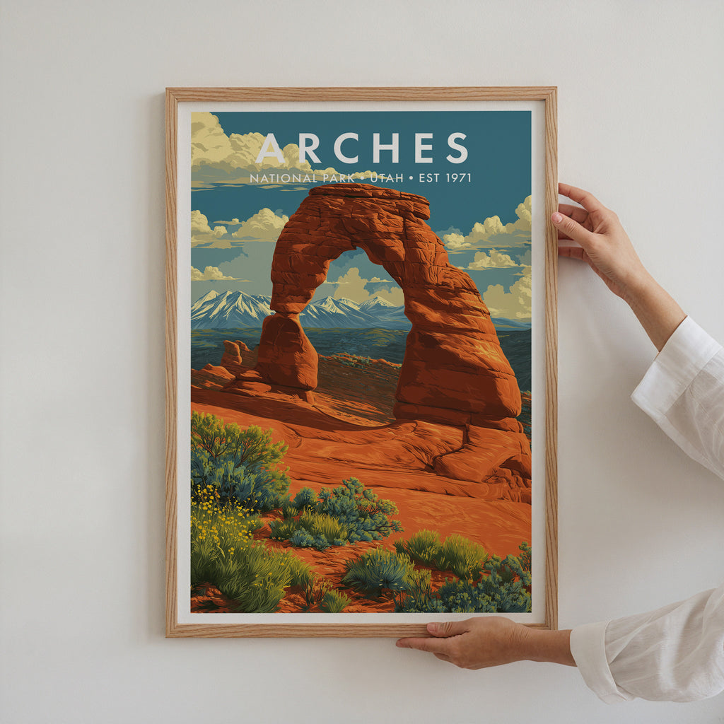 Retro Arches National Park Print