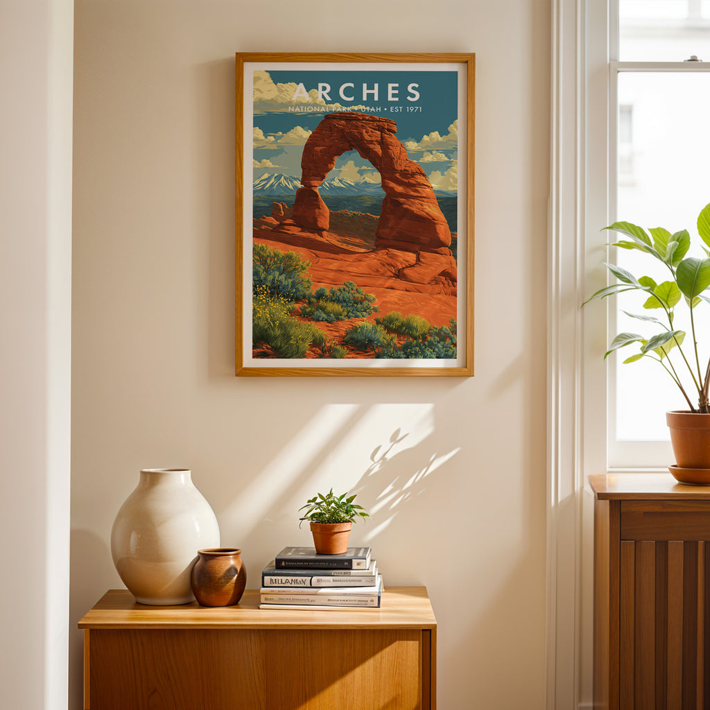 Retro Arches National Park Print