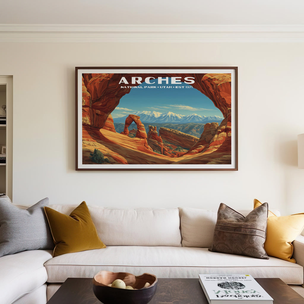 Arches National Park Horizontal Vintage Art