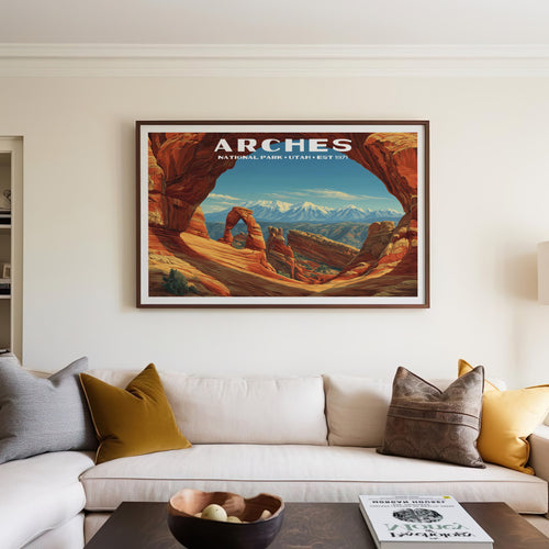 Arches National Park Horizontal Vintage Art