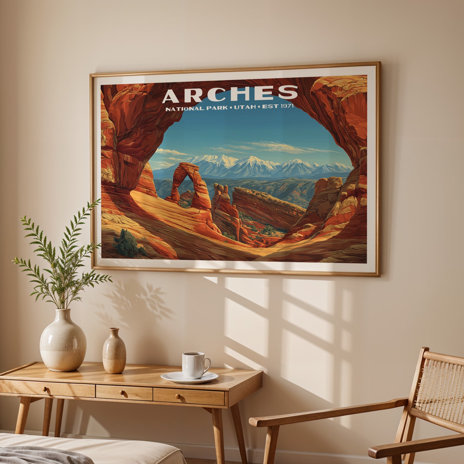 Arches National Park Horizontal Vintage Art