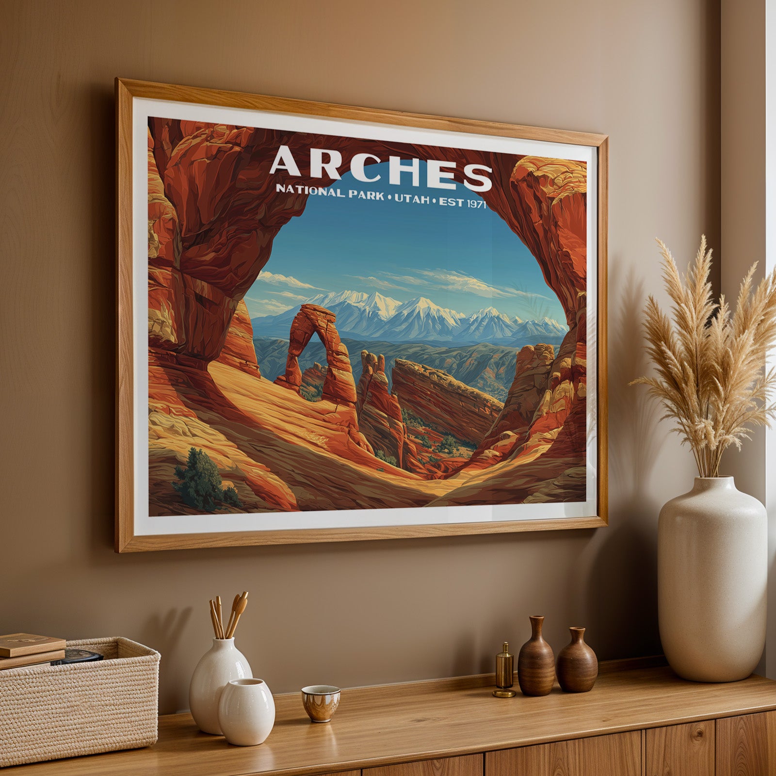 Arches National Park Horizontal Vintage Art