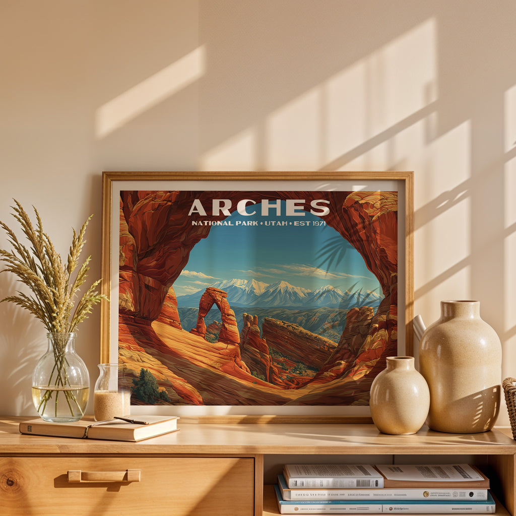 Arches National Park Horizontal Vintage Art