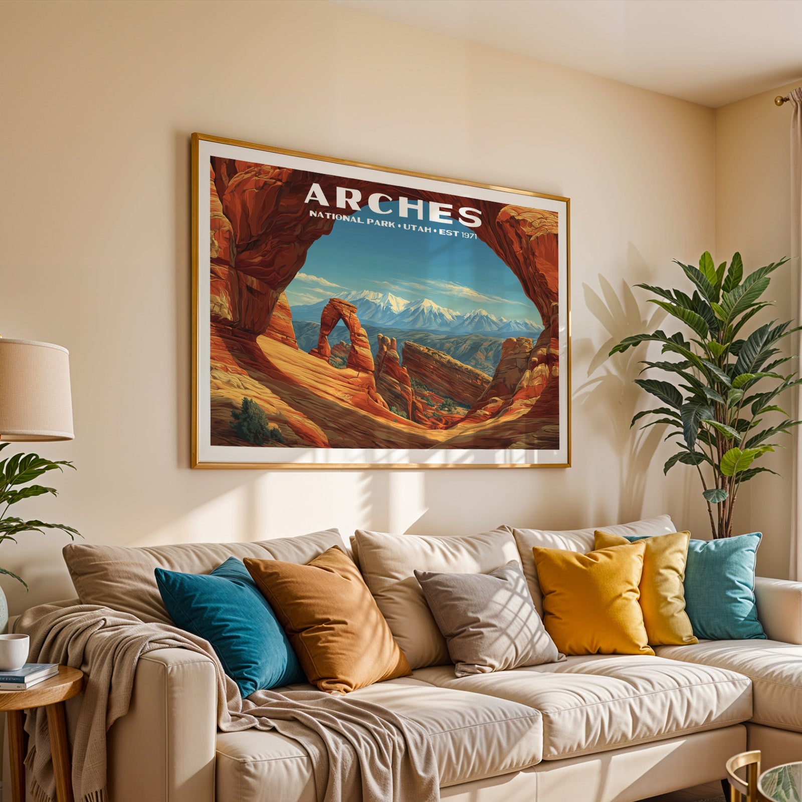 Arches National Park Horizontal Vintage Art
