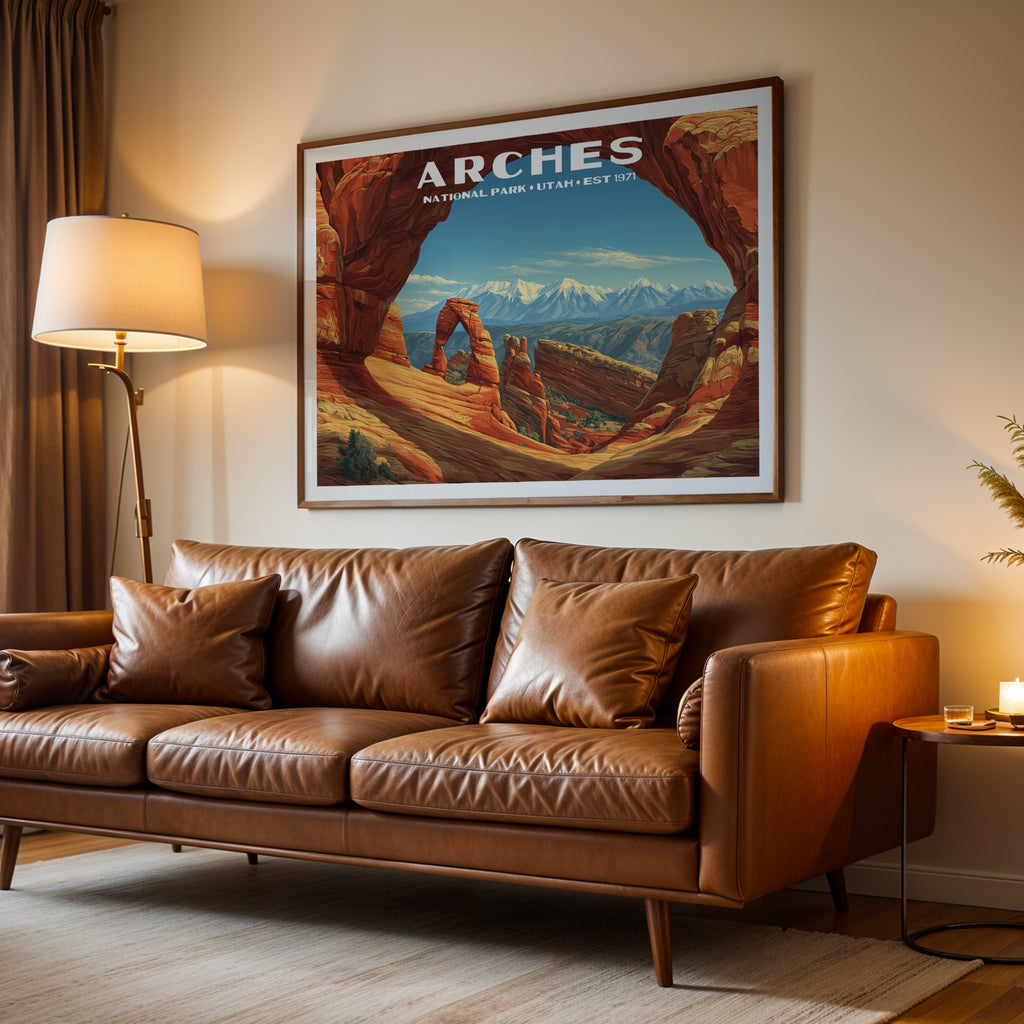 Arches National Park Horizontal Vintage Art