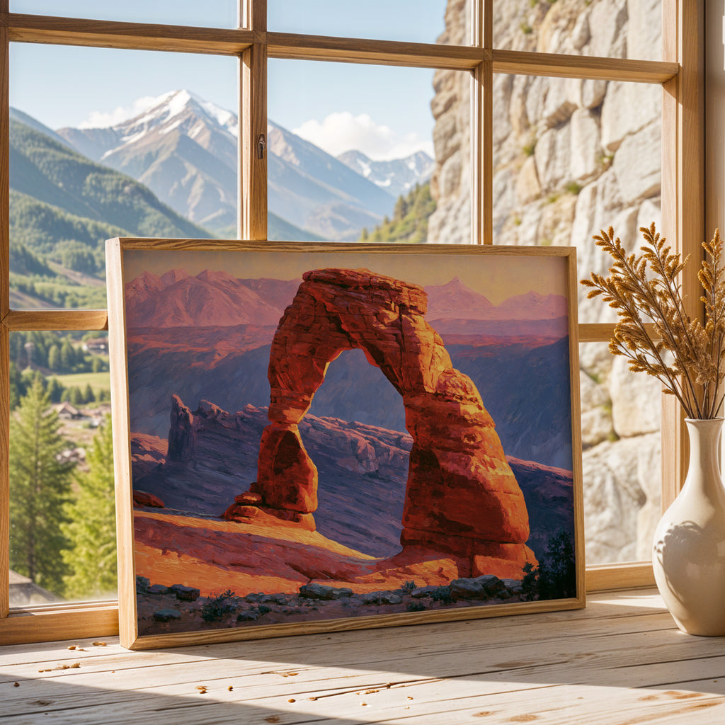Arches National Park Classical Oil Painting
