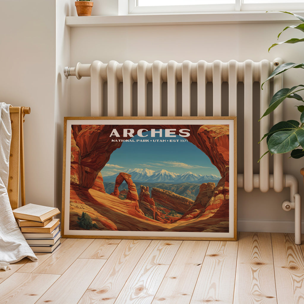 Arches National Park Horizontal Vintage Art