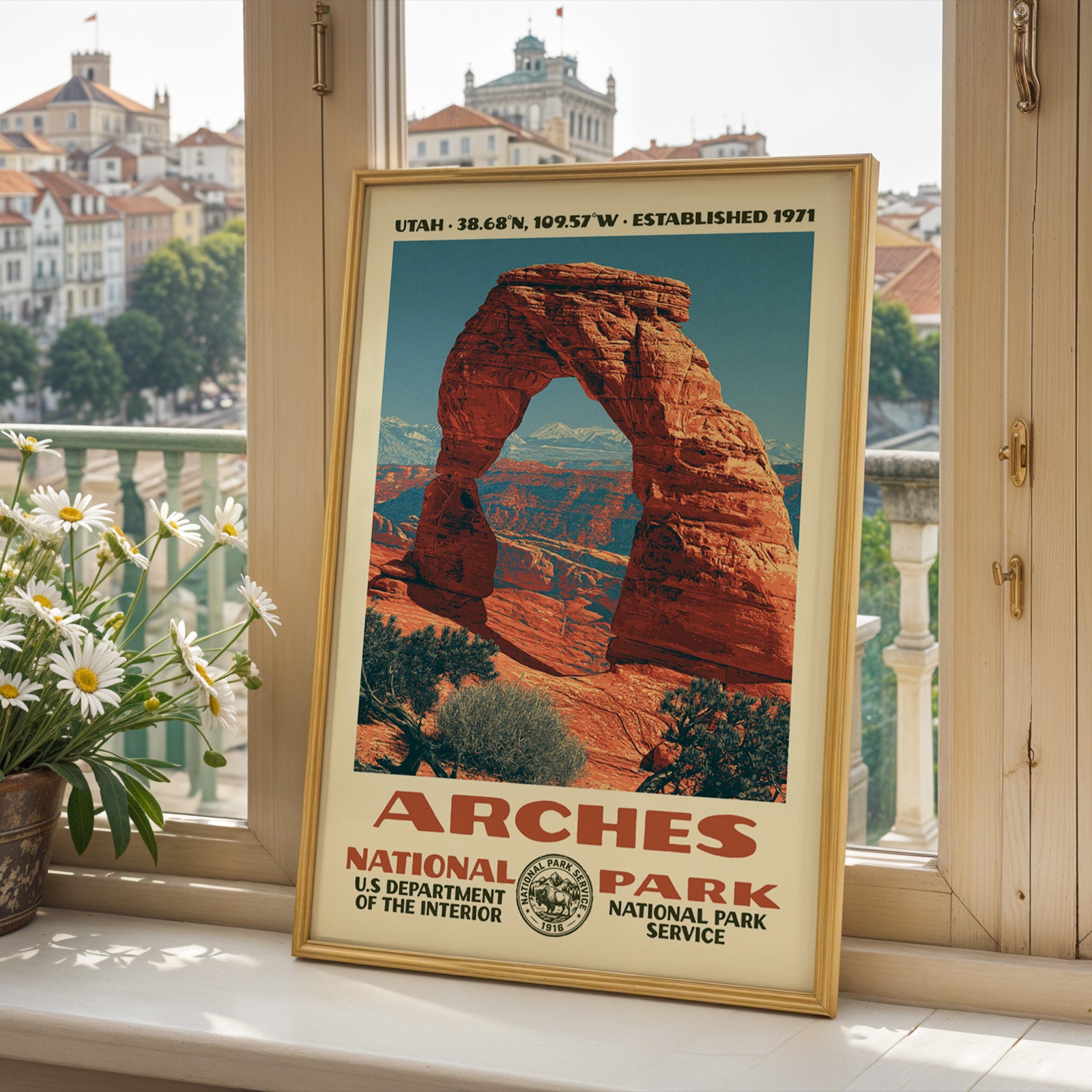 Arches National Park Vintage WPA Art