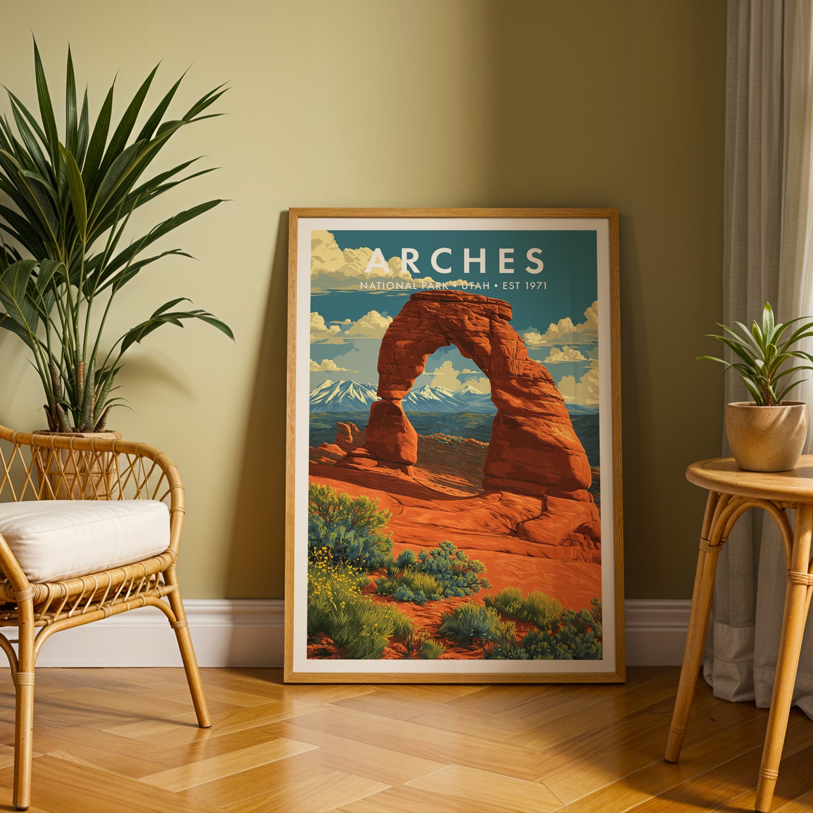 Retro Arches National Park Print