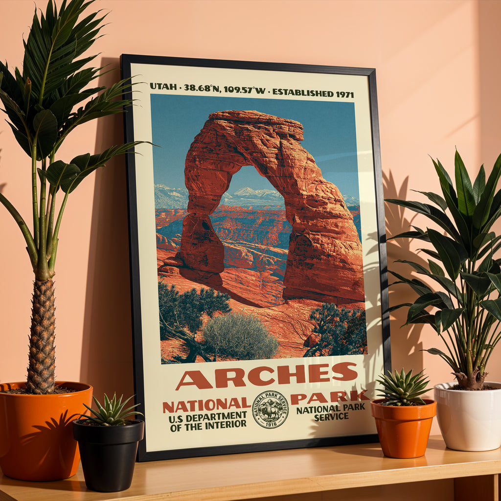 Arches National Park Vintage WPA Art