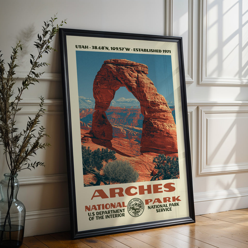 Arches National Park Vintage WPA Art
