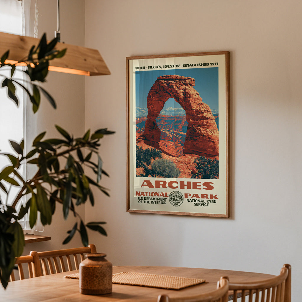 Arches National Park Vintage WPA Art