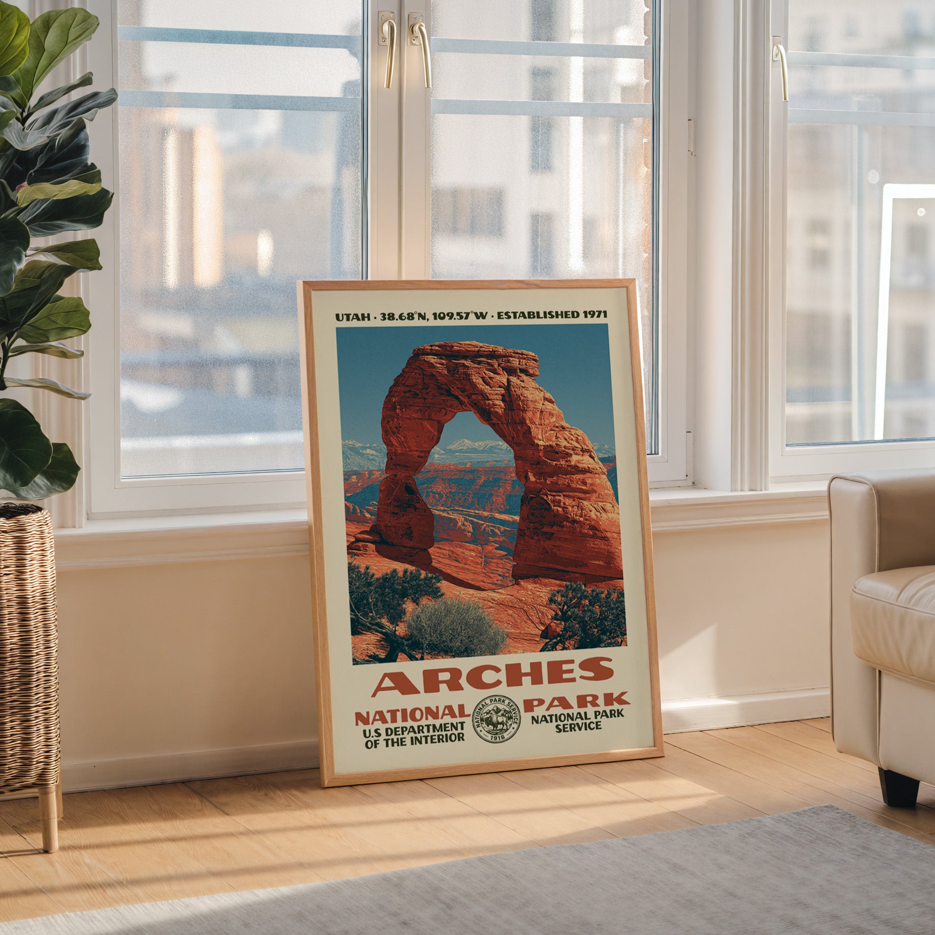 Arches National Park Vintage WPA Art