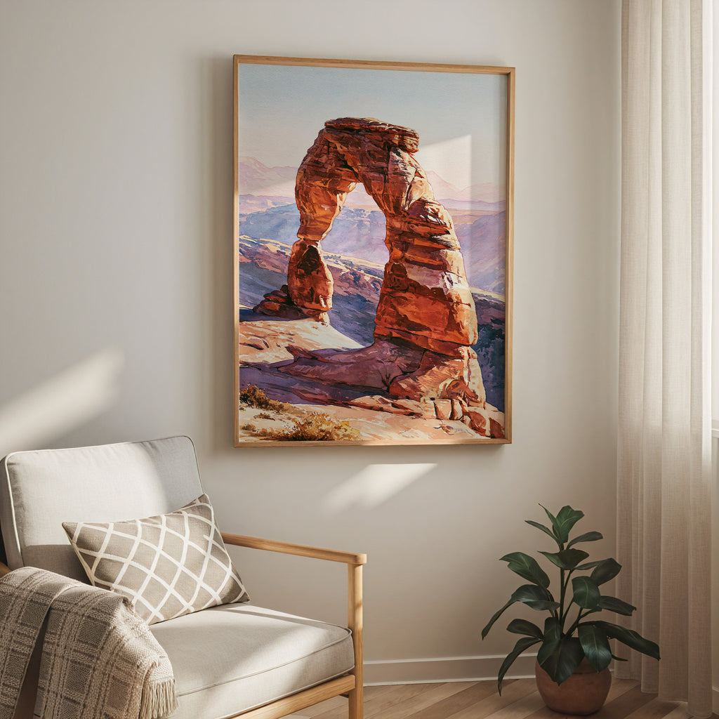 Arches National Park Watercolor Art