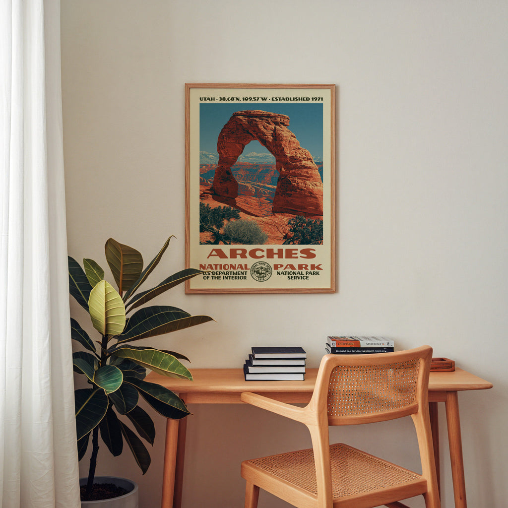 Arches National Park Vintage WPA Art