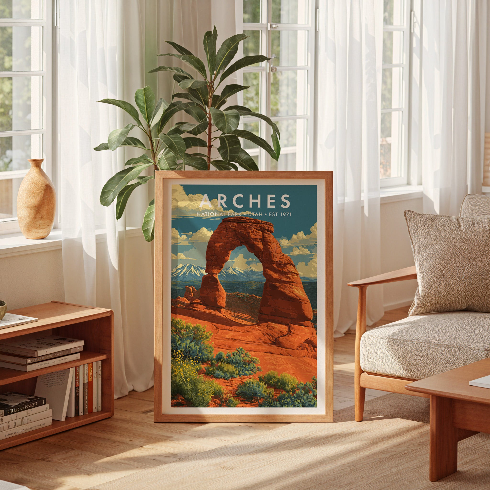 Retro Arches National Park Print