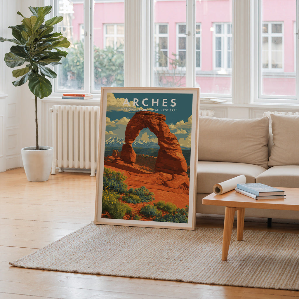 Retro Arches National Park Print