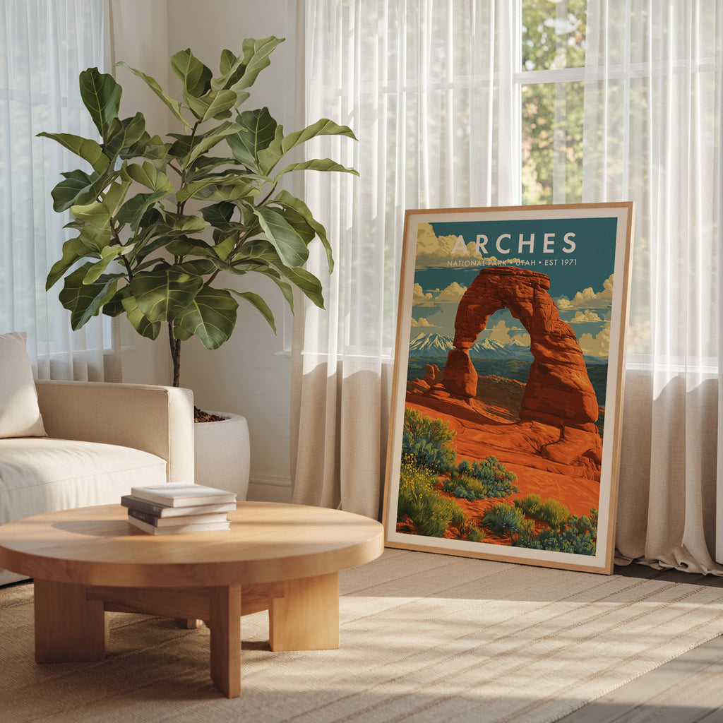Retro Arches National Park Print
