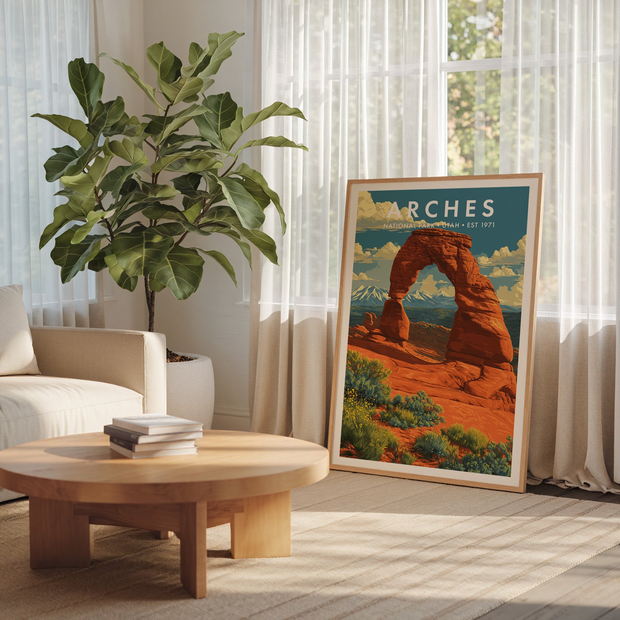 Retro Arches National Park Print
