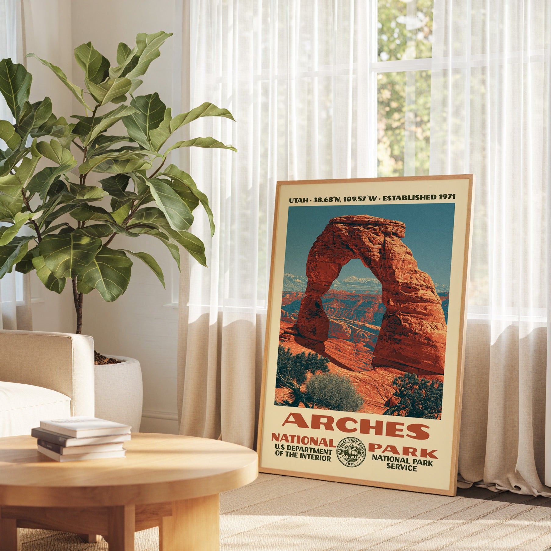 Arches National Park Vintage WPA Art